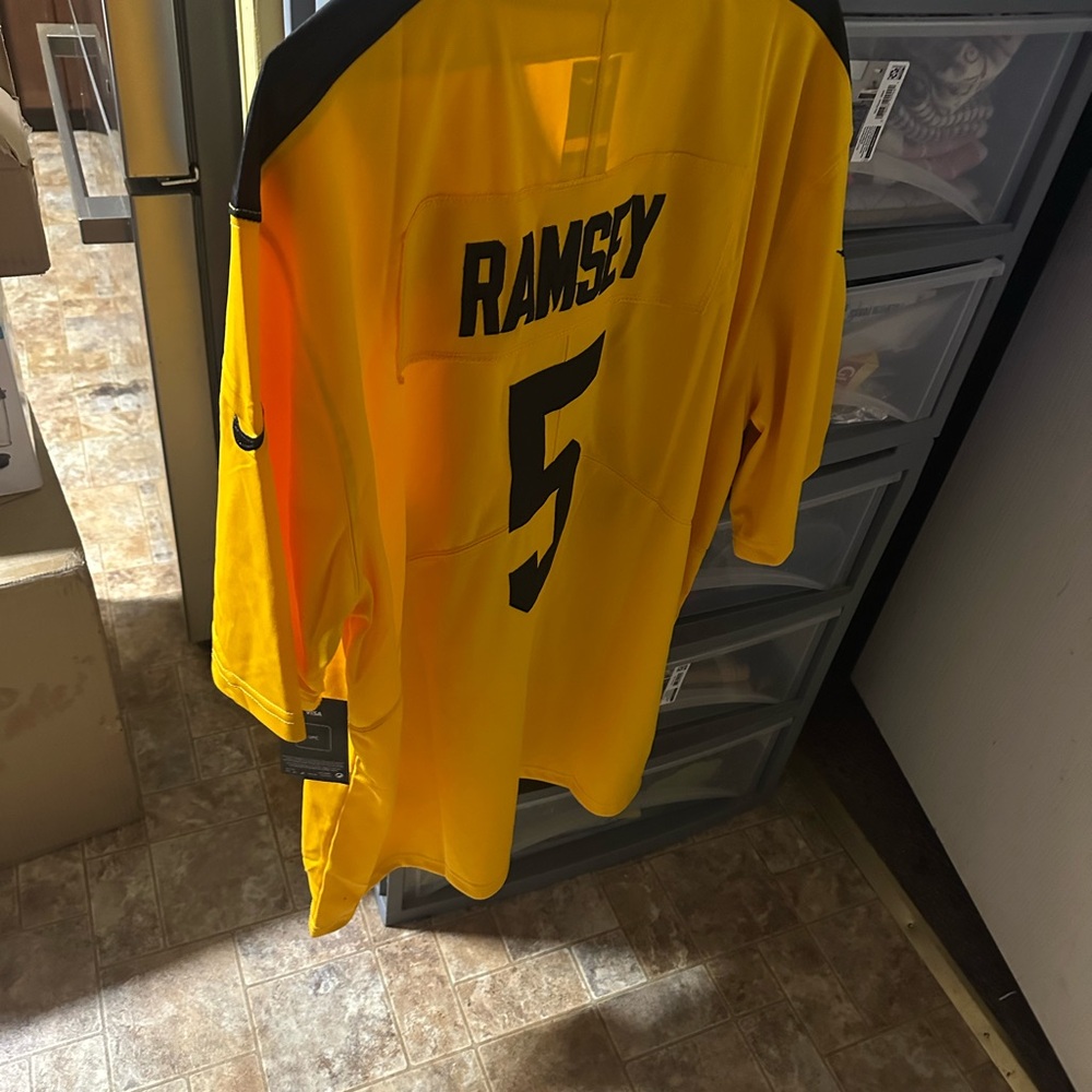 Nike Yellow and Black Jersey